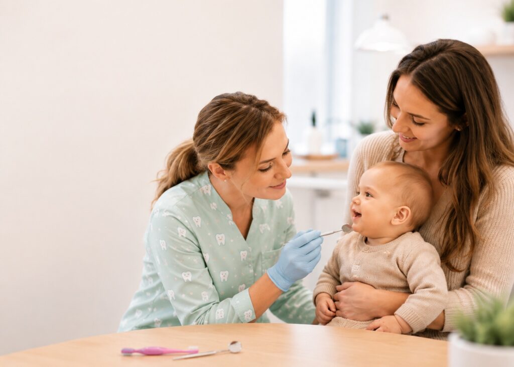 Waarom baby naar tandarts